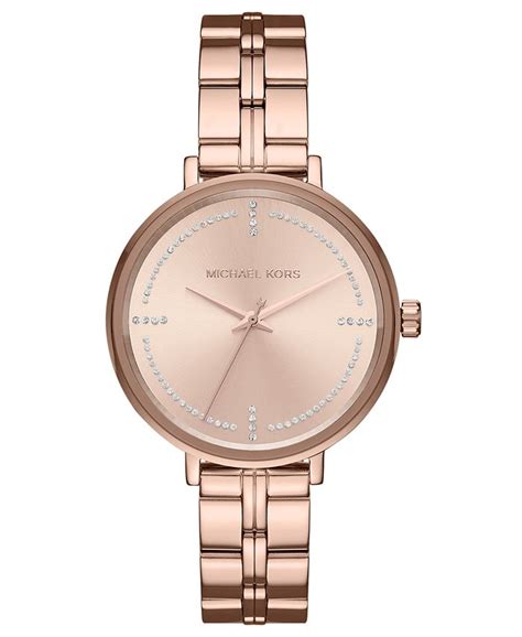 michael kors bridgette gold-tone stainless steel watch|Michael Kors Bridgette Stainless Steel Watch With Glitz Accents.